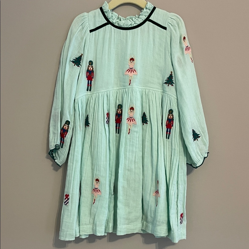 Pink Chicken Light Green Ruffled Dress